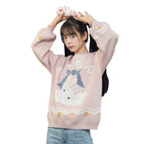 lasamu Usagi Chan's Bunny Date Fairycore Cottagecore Princesscore Sweater Top