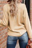 Casual Solid Color V Neck Sweaters(3 Colors)