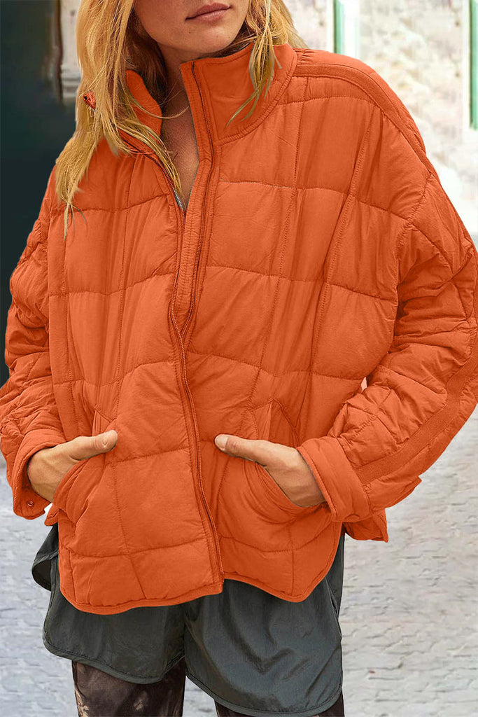 Casual Solid Color Mandarin Collar Outerwear(5 Colors)