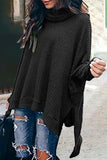Casual Solid Color Turtleneck Sweaters(5 Colors)